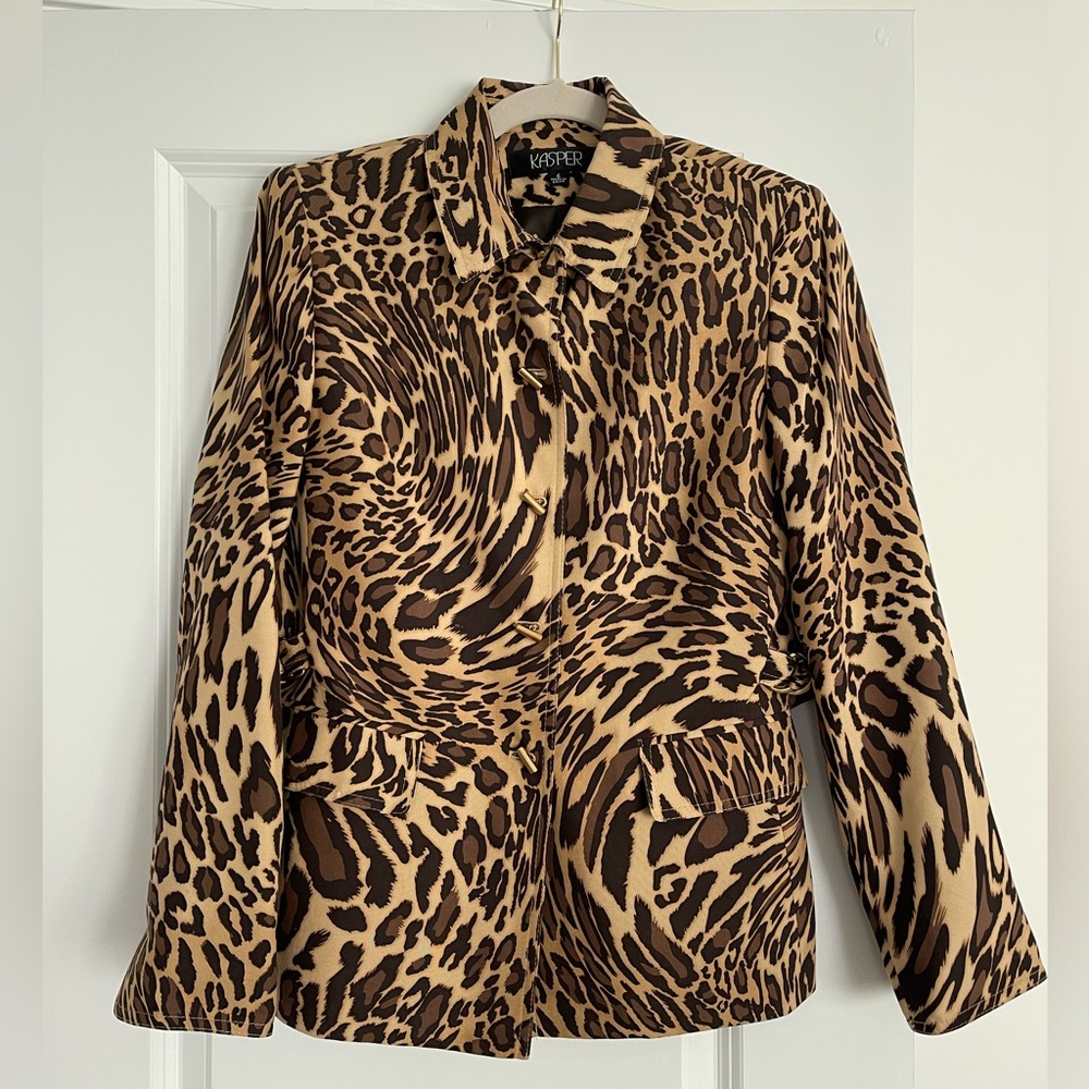 Leopard Vintage Silk Jacket